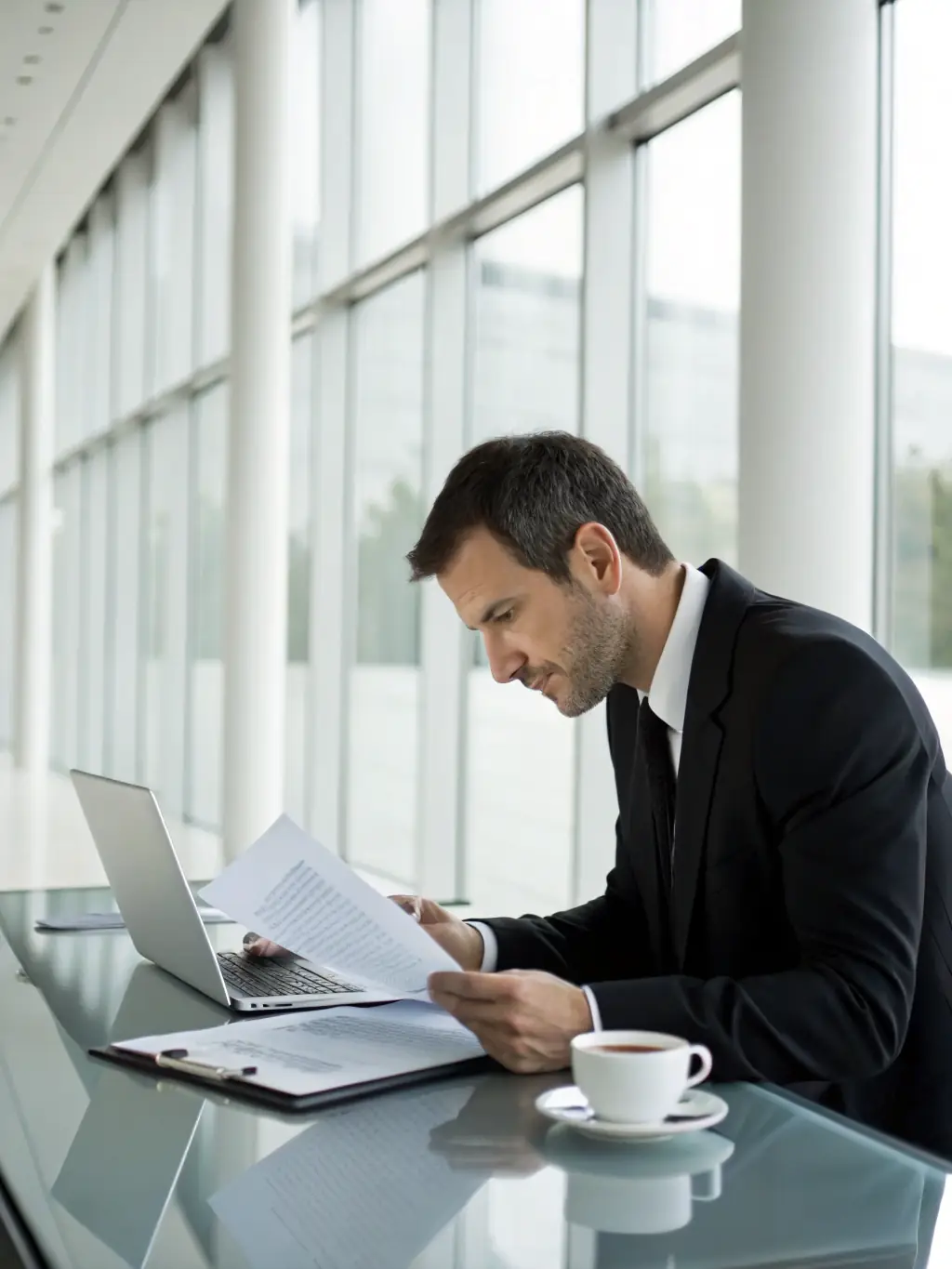 A photo of a V8sports representative assisting a client with customs paperwork, emphasizing their commitment to comprehensive service.